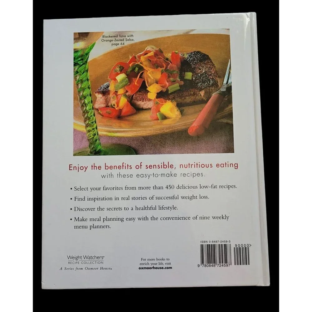 Weight Watchers Hardcover Annual Recipes For Success 2002 Cookbook Oxmoor House